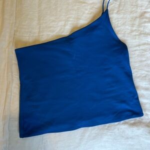Babaton Contour Blue One Shoulder Cami